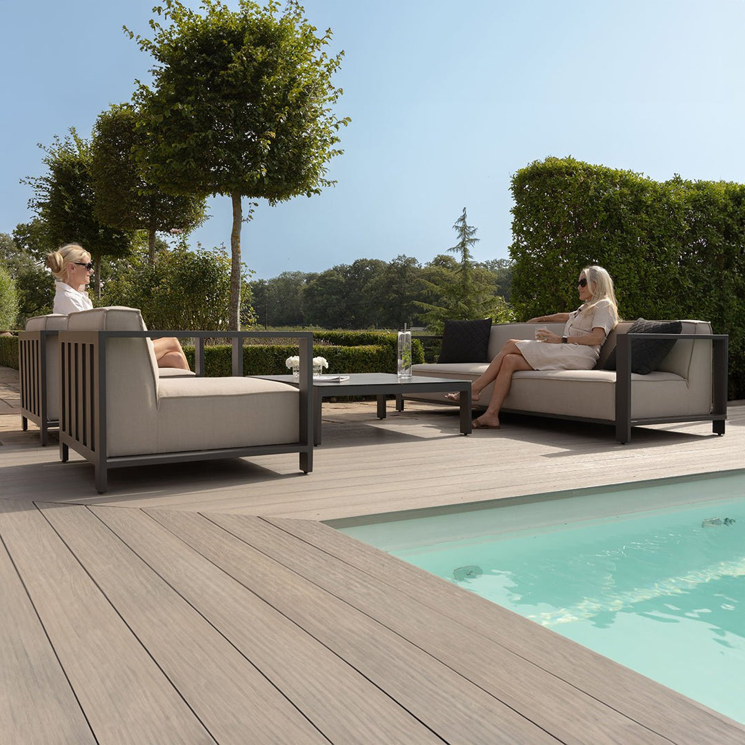 Ibiza 3 Seat Sofa Set With Square Table - Modern Rattan Ltd