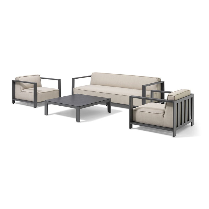 Ibiza 3 Seat Sofa Set With Square Table - Modern Rattan Ltd