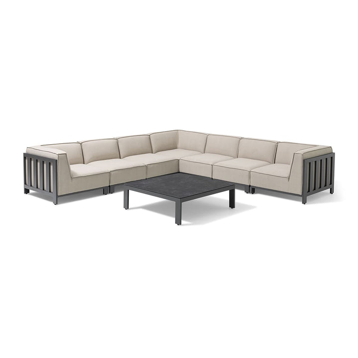 Ibiza Large Corner Sofa Set With Square Table - Modern Rattan Ltd