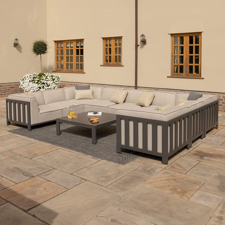 Ibiza U Shape Sofa Set With Square Table - Modern Rattan Ltd