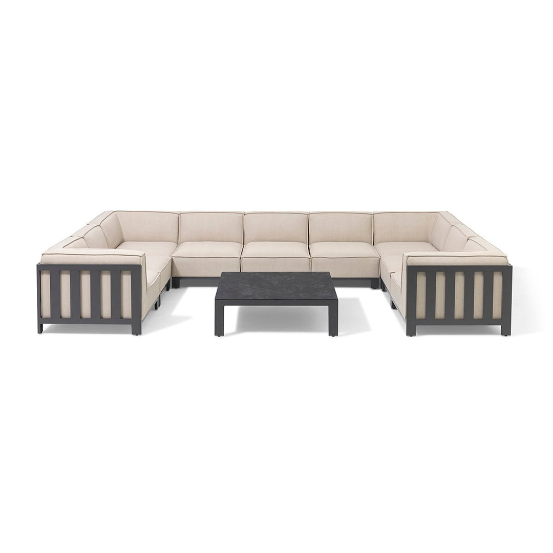 Ibiza U Shape Sofa Set With Square Table - Modern Rattan Ltd