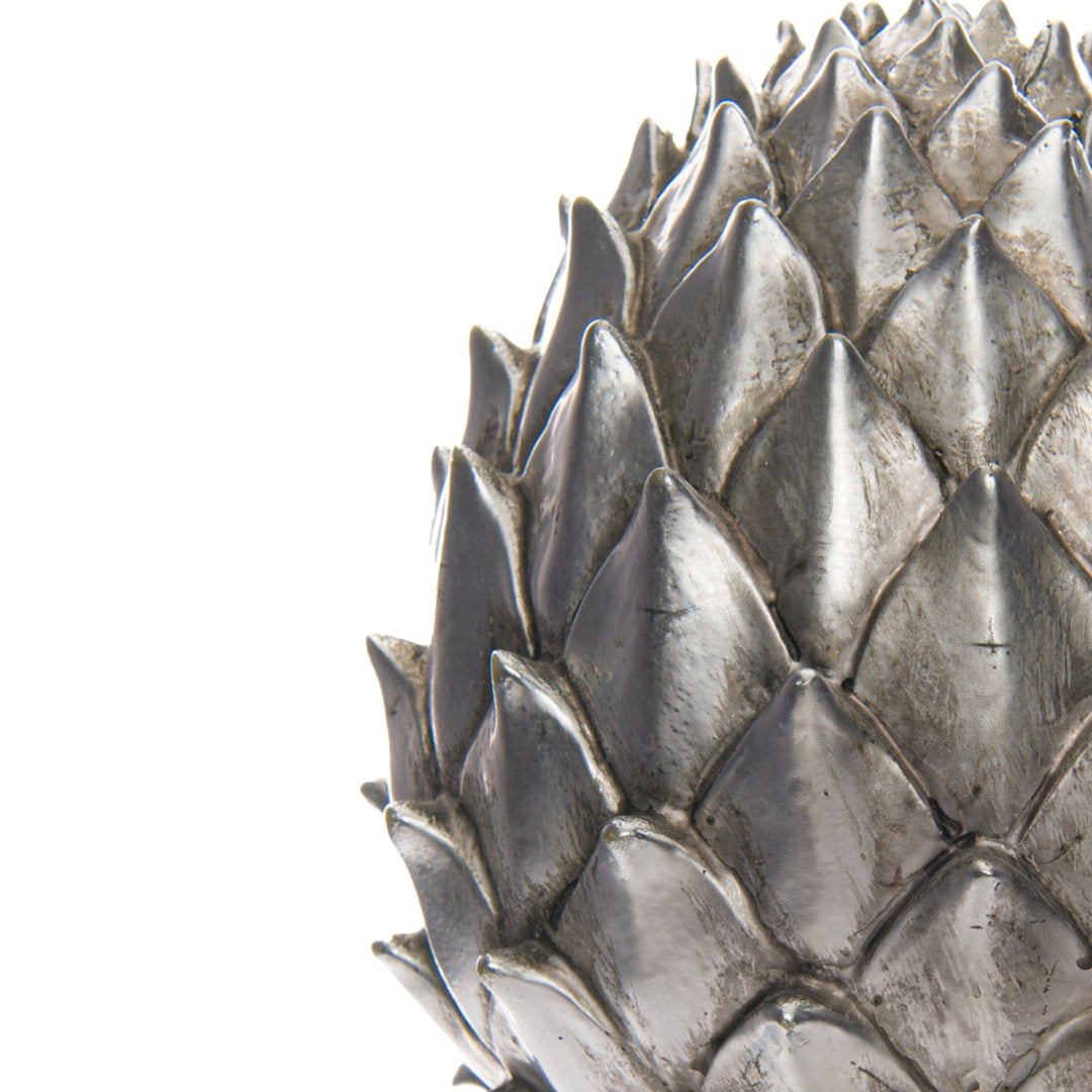 Large Silver Pinecone Finial - Modern Rattan Ltd