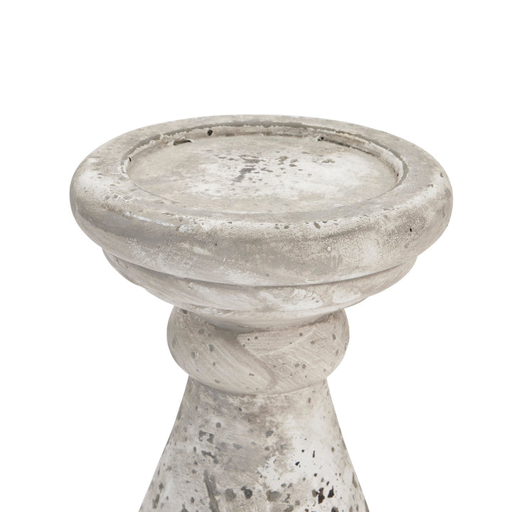 Large Stone Ceramic Candle Holder - Modern Rattan Ltd