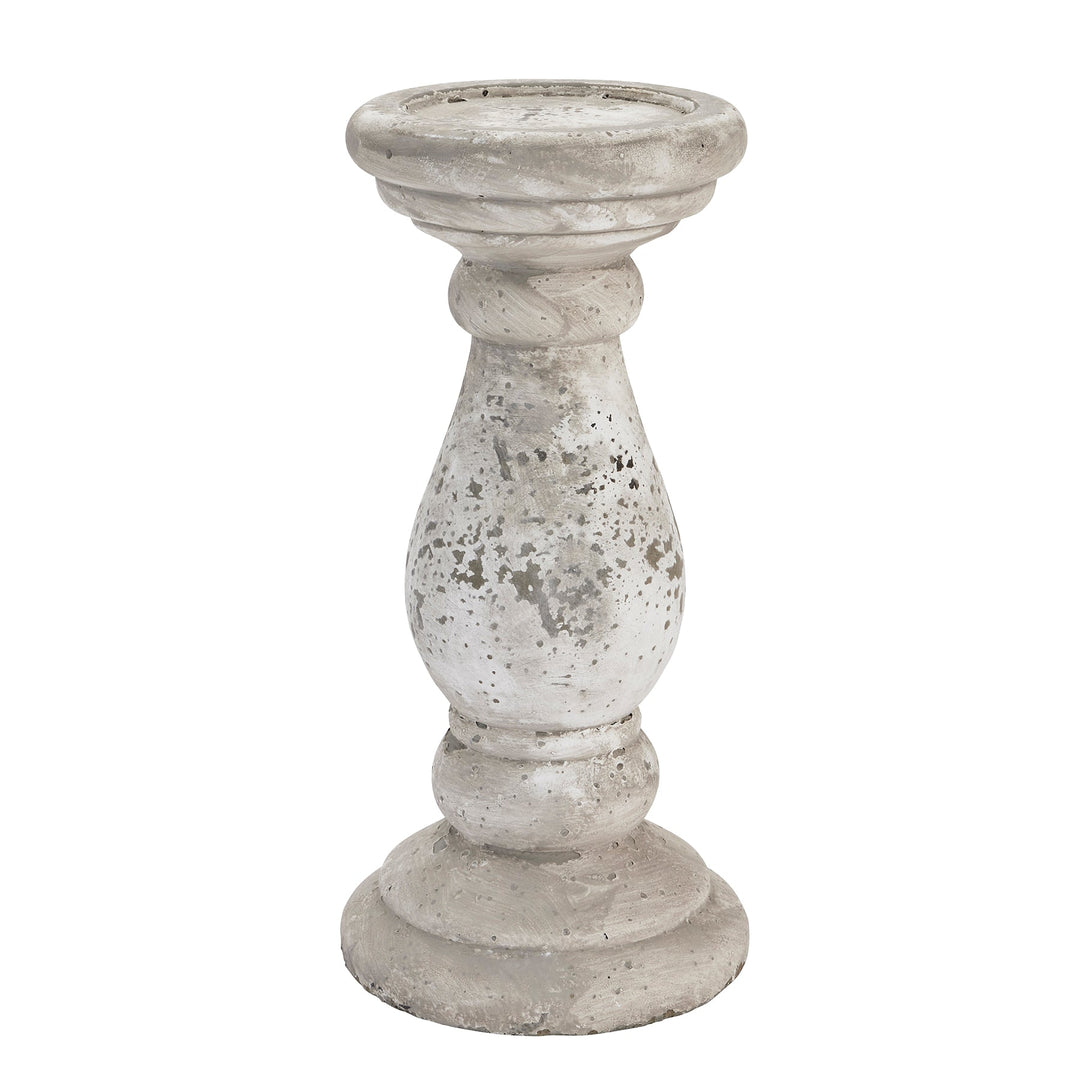 Large Stone Ceramic Candle Holder - Modern Rattan Ltd