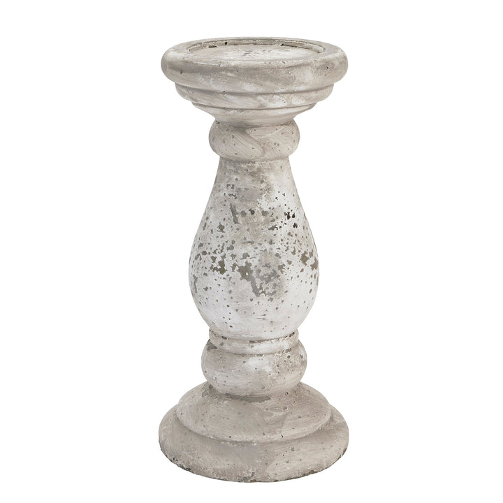 Large Stone Ceramic Candle Holder - Modern Rattan Ltd