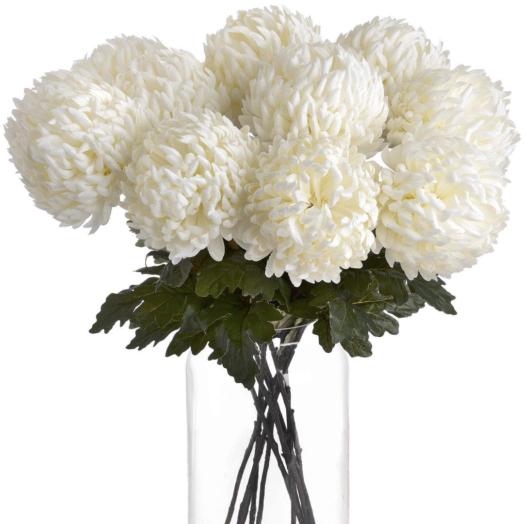 Large White Chrysanthemum - Modern Rattan Ltd