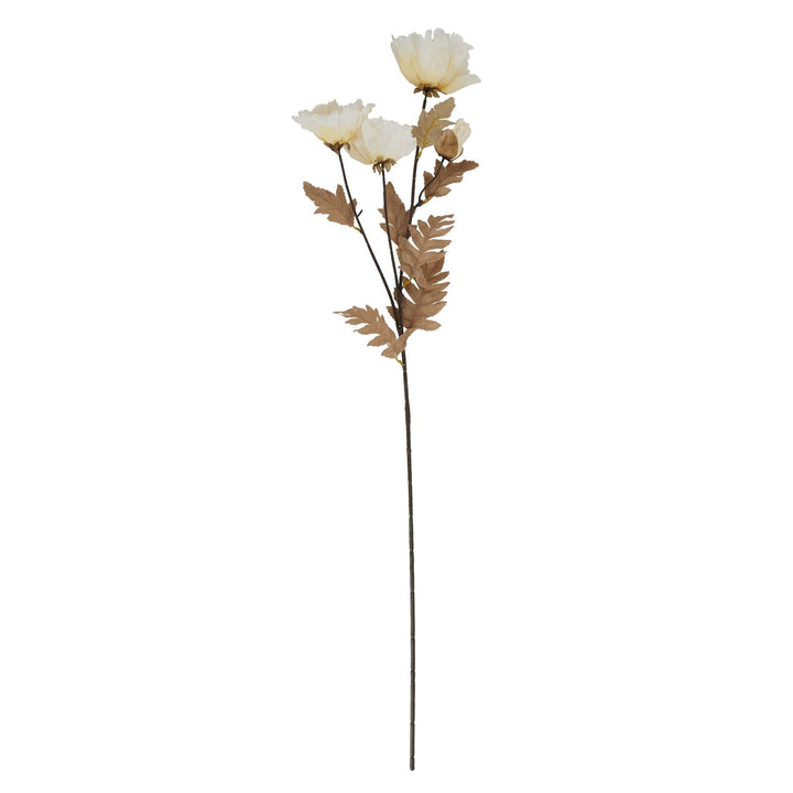 Large White Poppy Stem - Modern Rattan Ltd