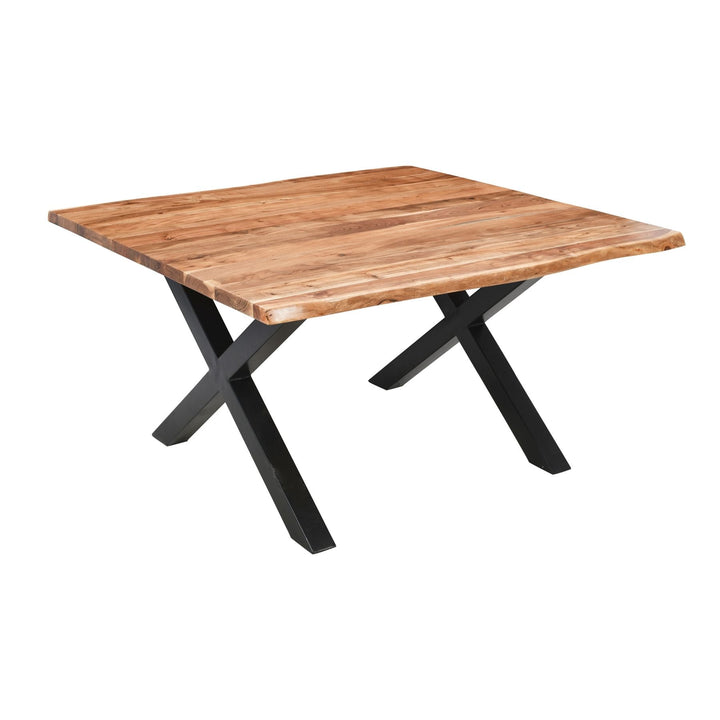 Live Edge Collection Large Square Dining Table - Modern Rattan Ltd