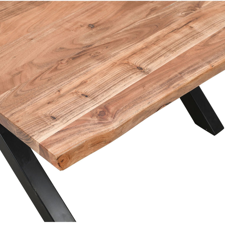 Live Edge Collection Large Square Dining Table - Modern Rattan Ltd