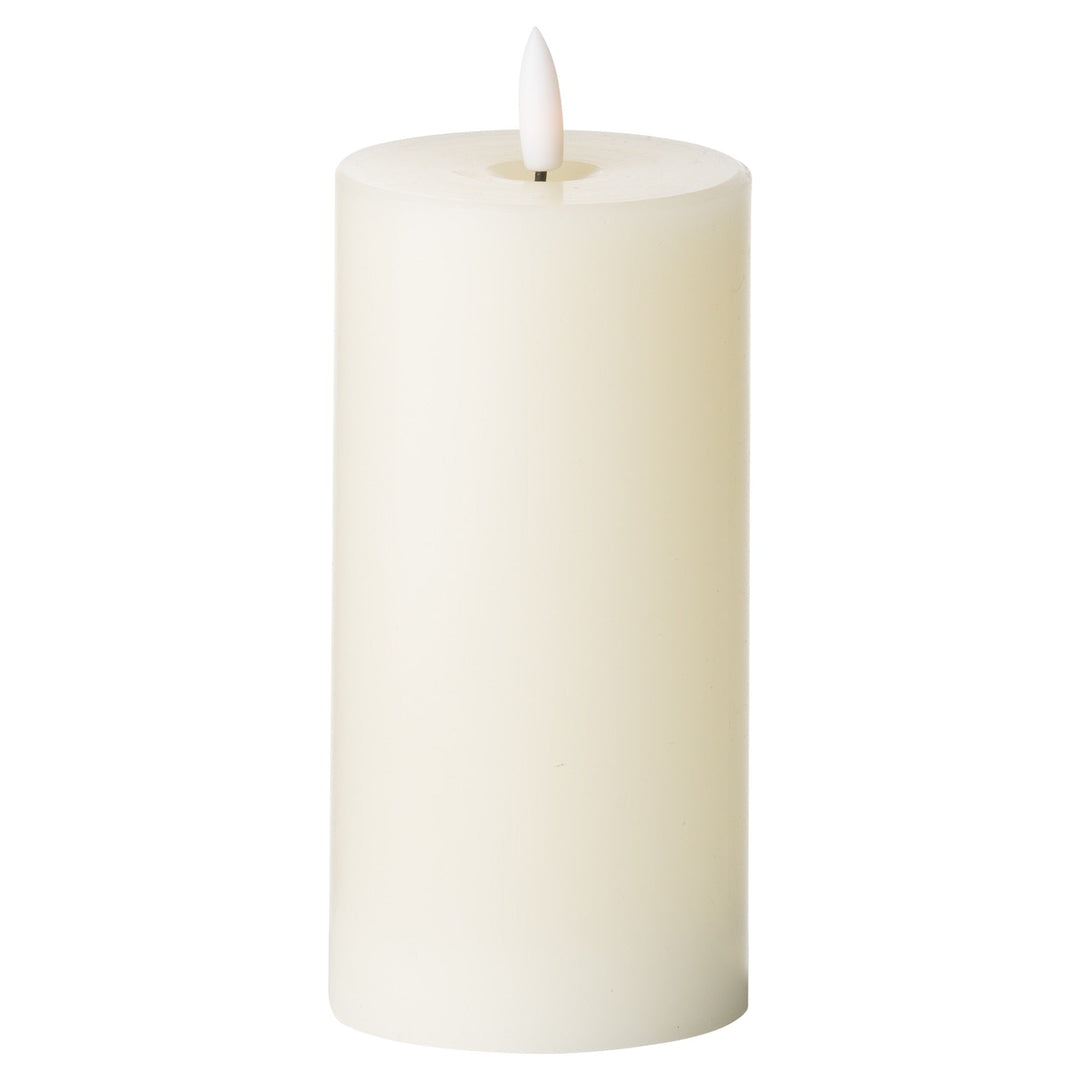 Luxe Collection Natural Glow 3 x 6 LED Cream Candle - Modern Rattan Ltd