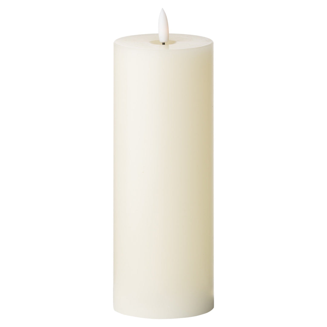 Luxe Collection Natural Glow 3 x 8 LED Cream Candle - Modern Rattan Ltd