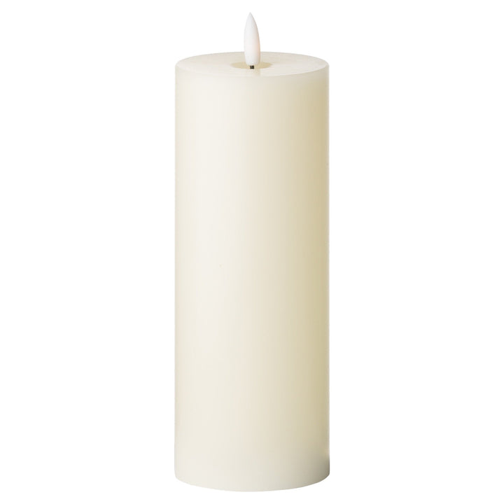 Luxe Collection Natural Glow 3 x 8 LED Cream Candle - Modern Rattan Ltd