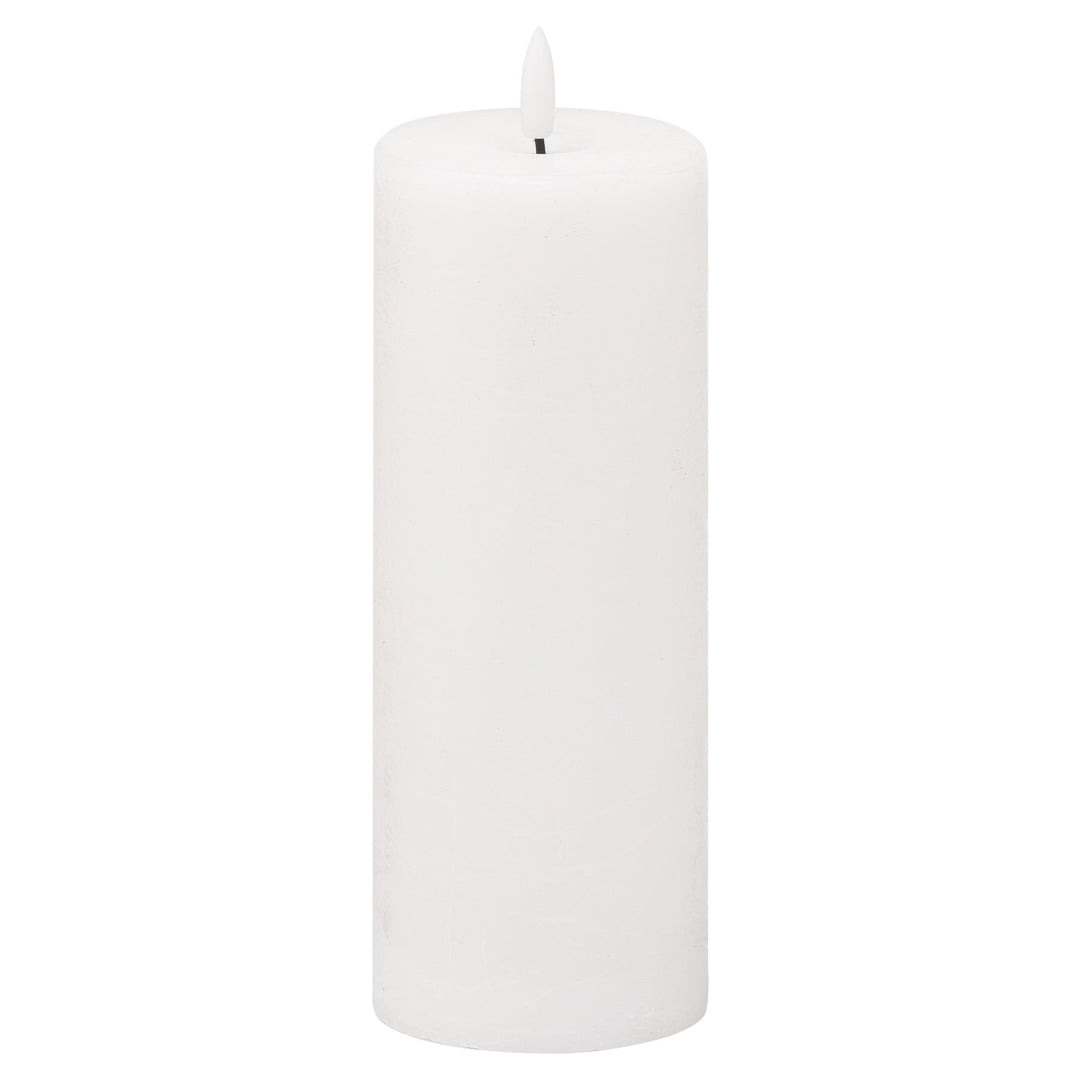 Luxe Collection Natural Glow 3x8 LED White Candle - Modern Rattan Ltd