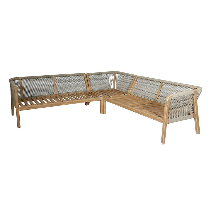 Martinique Corner Sofa With 2 Tables - Modern Rattan Ltd