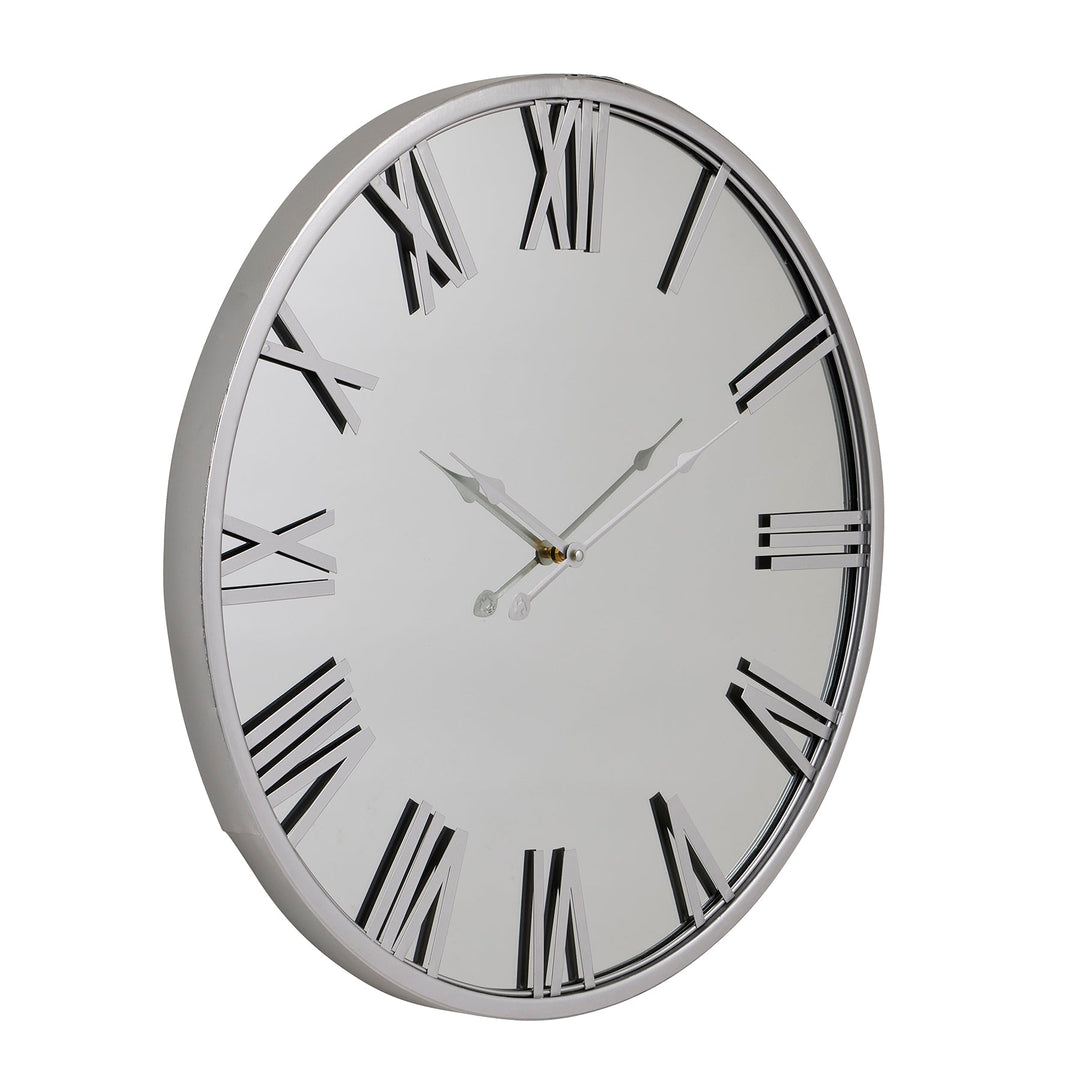 Mayer Mirrored Wall Clock - Modern Rattan Ltd