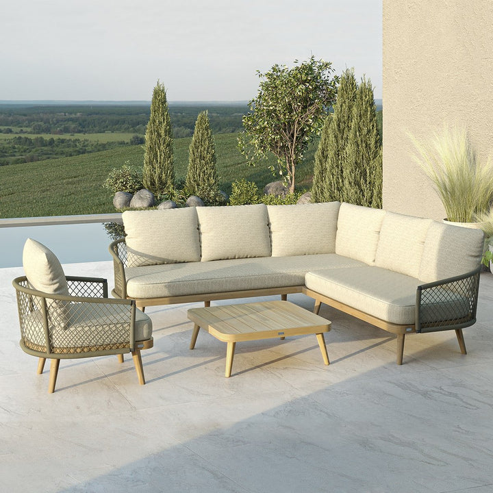 Maze - Bali Corner Sofa Set & Lounge Chair - Modern Rattan Ltd