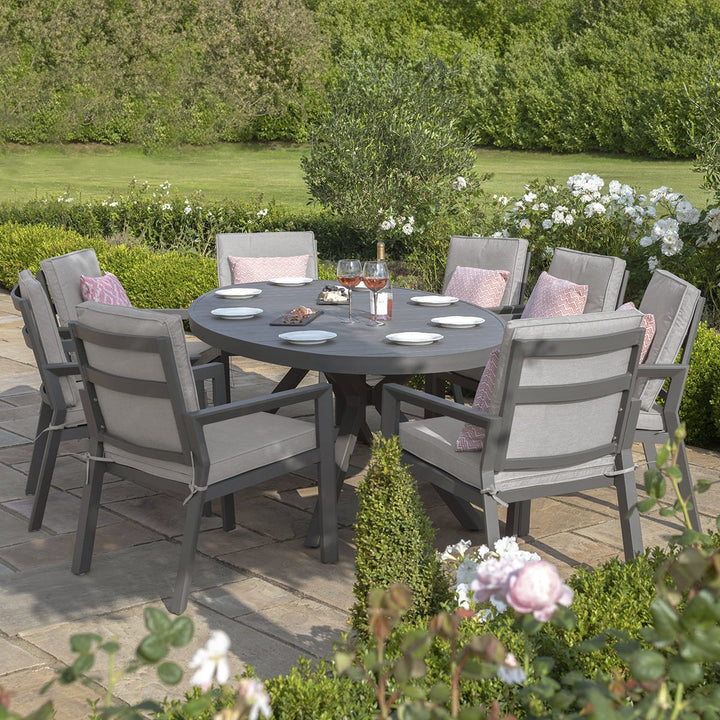 Maze - New York 8 Seat Oval Dining Set - Modern Rattan Ltd