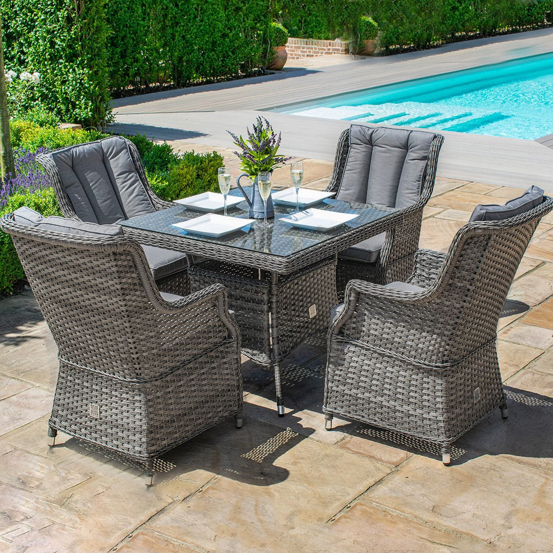 Maze - Victoria 4 Seat Square Dining Set - Modern Rattan Ltd