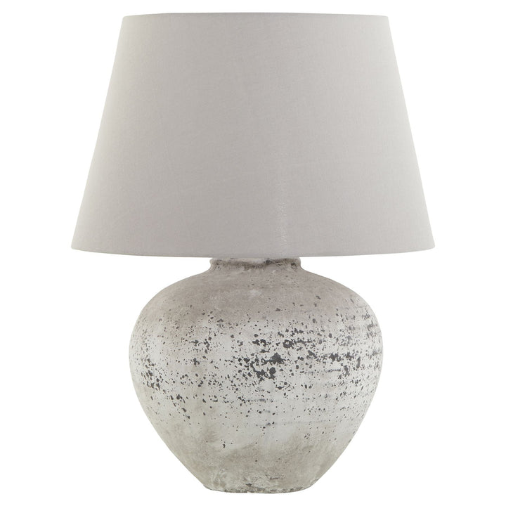 Regola Large Stone Ceramic Lamp - Modern Rattan Ltd