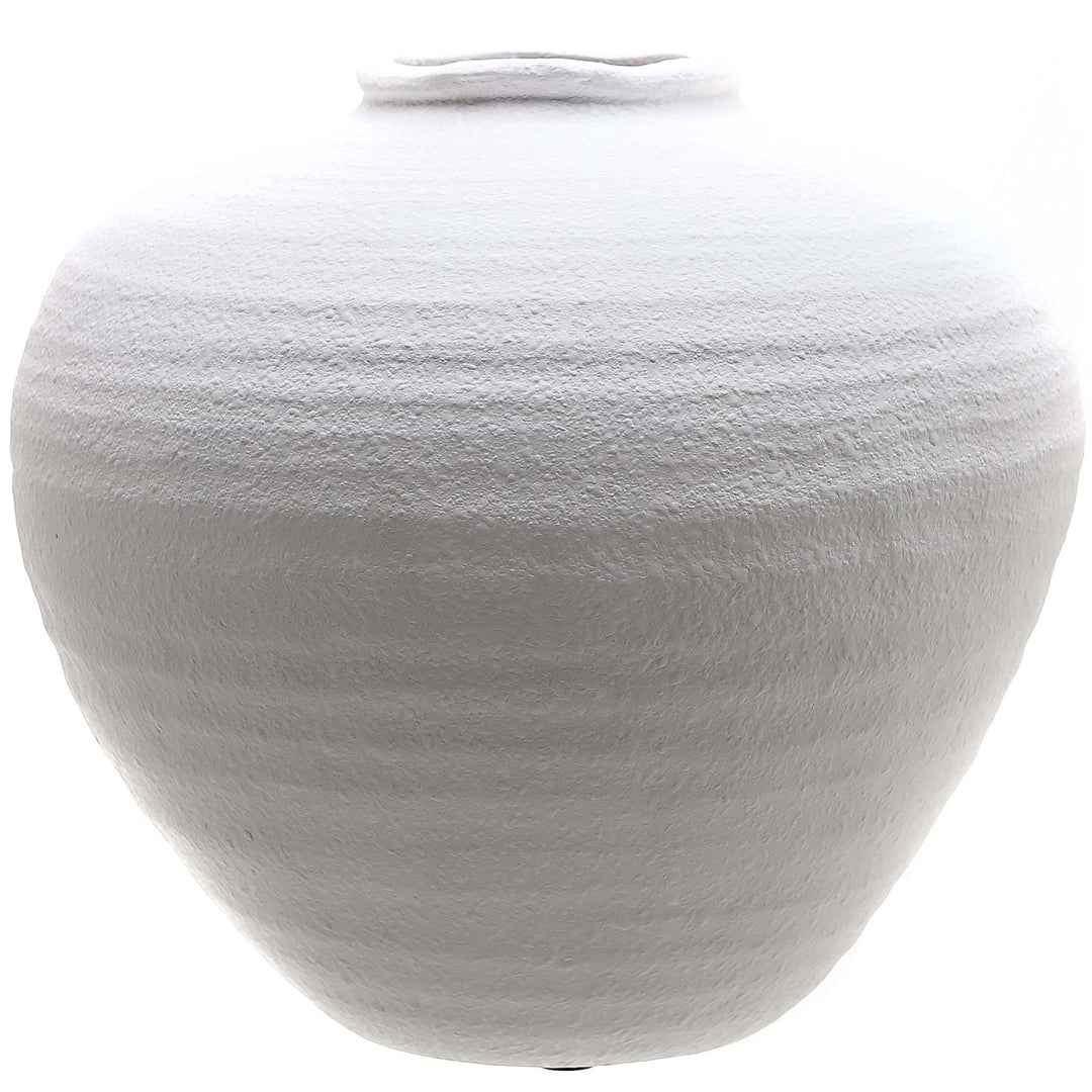 Regola Matt White Ceramic Vase - Modern Rattan Ltd