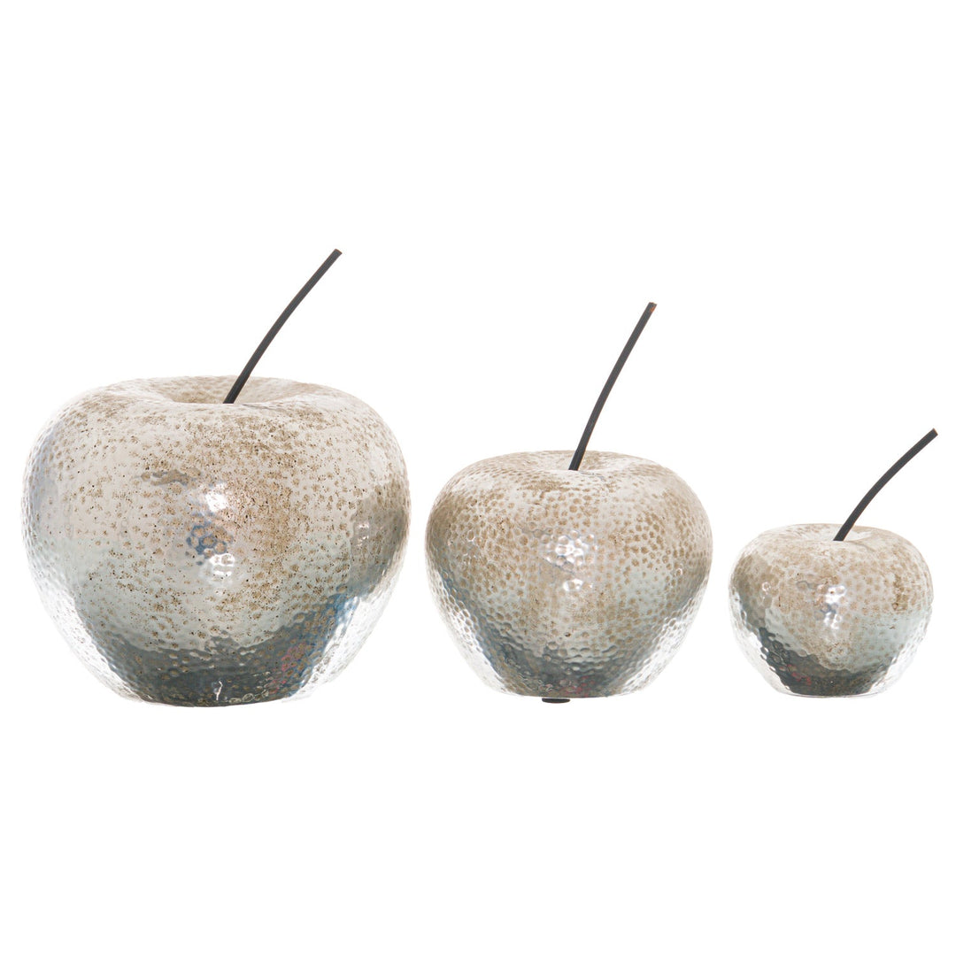 Silver Apple Ornament - Modern Rattan Ltd