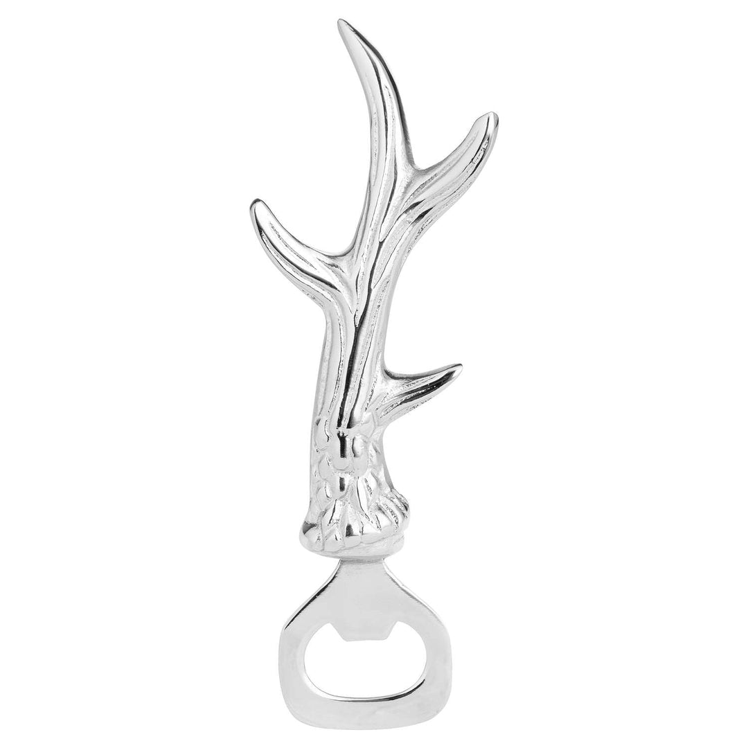 Silver Nickel Antler Bottle Opener - Modern Rattan Ltd