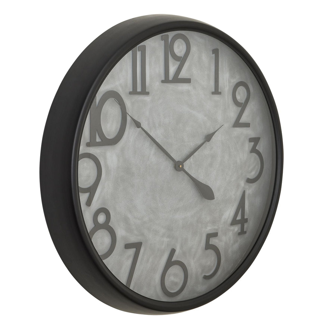 Soho Concrete Effect Large Clock - Modern Rattan Ltd