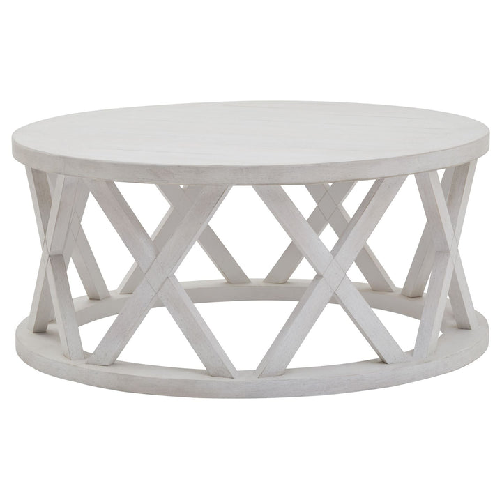 Stamford Plank Collection Round Coffee Table - Modern Rattan Ltd