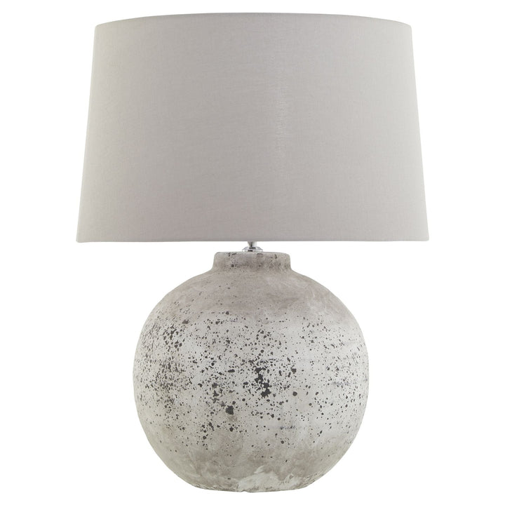 Tiber Large Stone Ceramic Lamp - Modern Rattan Ltd