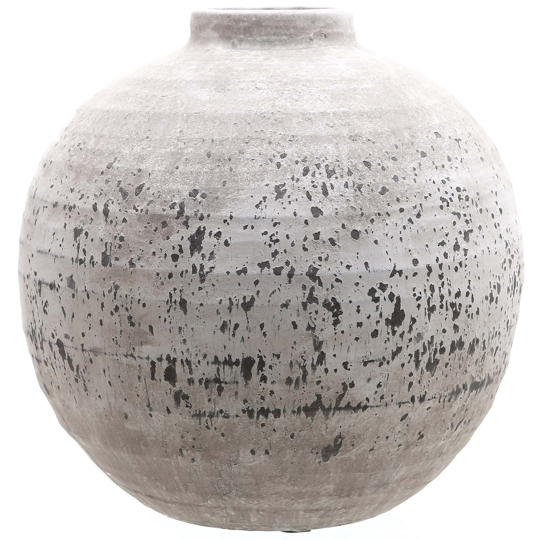 Tiber Large Stone Ceramic Vase - Modern Rattan Ltd