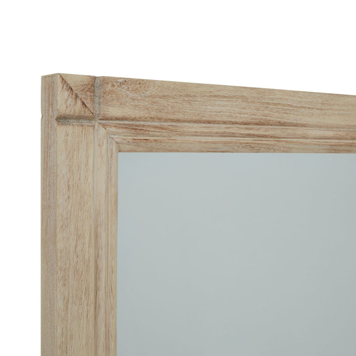 Washed Wood Large Window Mirror - Modern Rattan Ltd