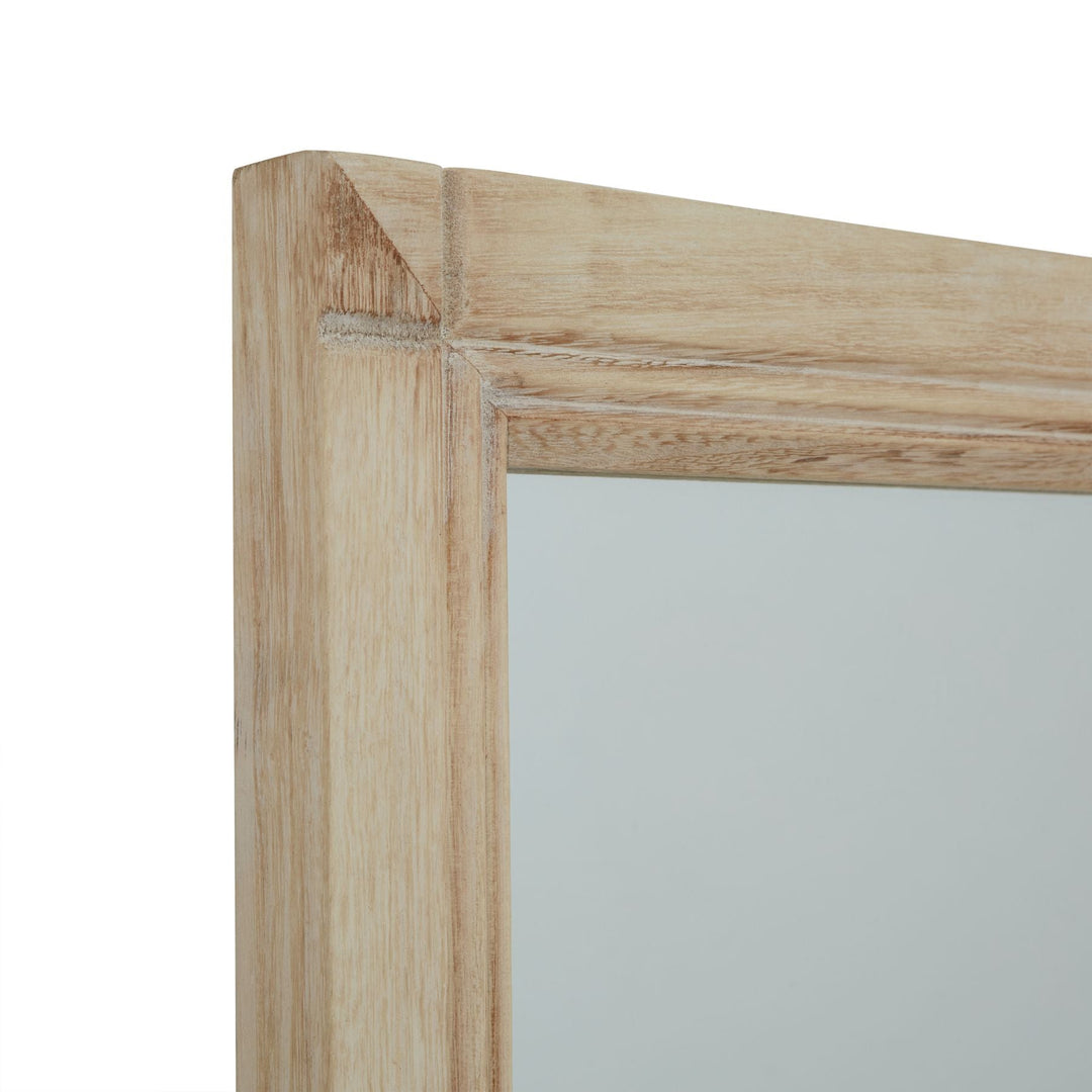 Washed Wood XL Window Mirror - Modern Rattan Ltd