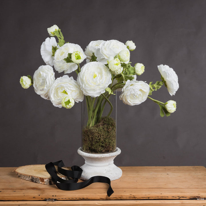 White Ranunculus Spray - Modern Rattan Ltd