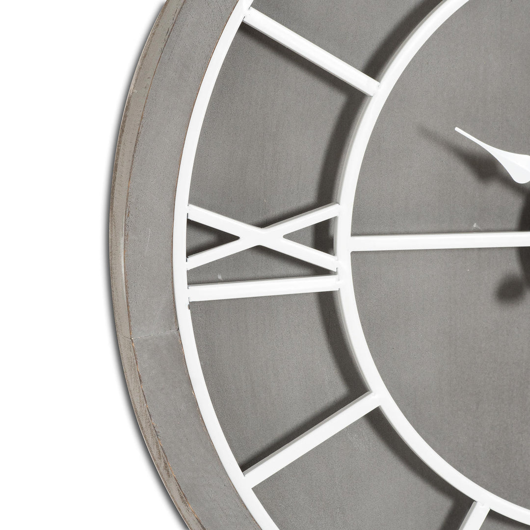 Williston Grey Wall Clock - Modern Rattan Ltd