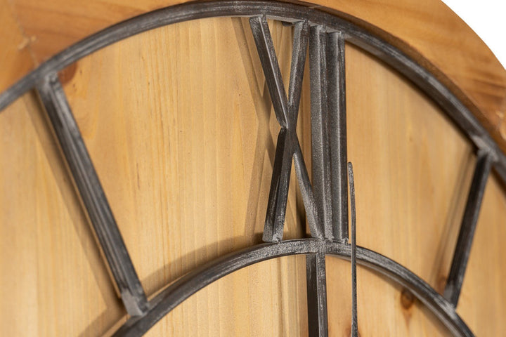 Williston Large Wooden Wall Clock - Modern Rattan Ltd