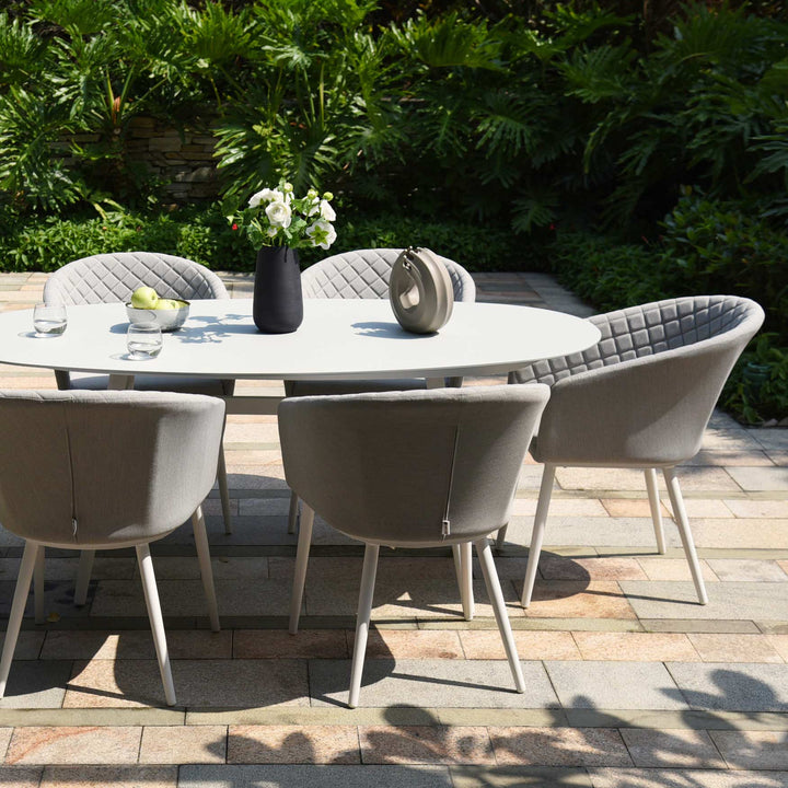 Ambition 6 Seat Oval Dining Set - Modern Rattan