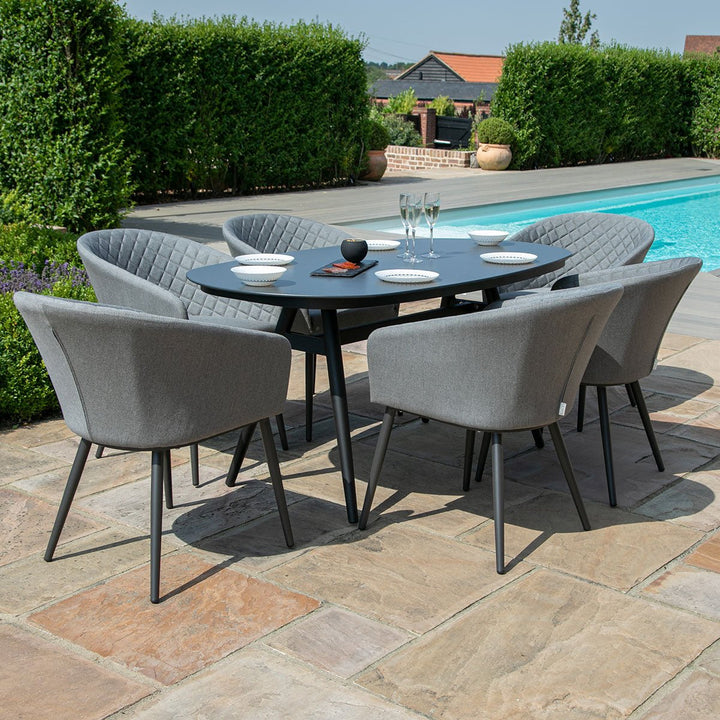 Ambition 6 Seat Oval Dining Set - Modern Rattan