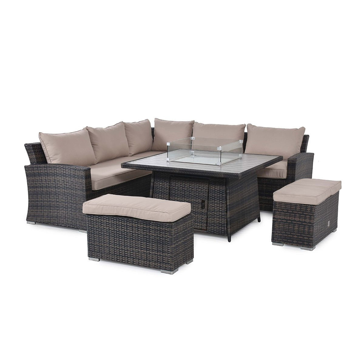 Maze rattan extending kingston 2024 corner dining set