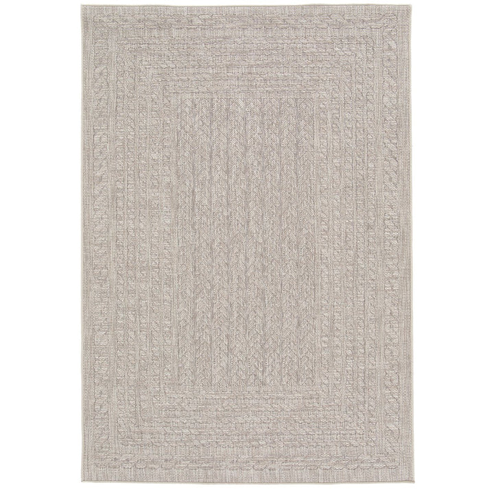 Maze - Alfresco Silver Outdoor Rug - Modern Rattan