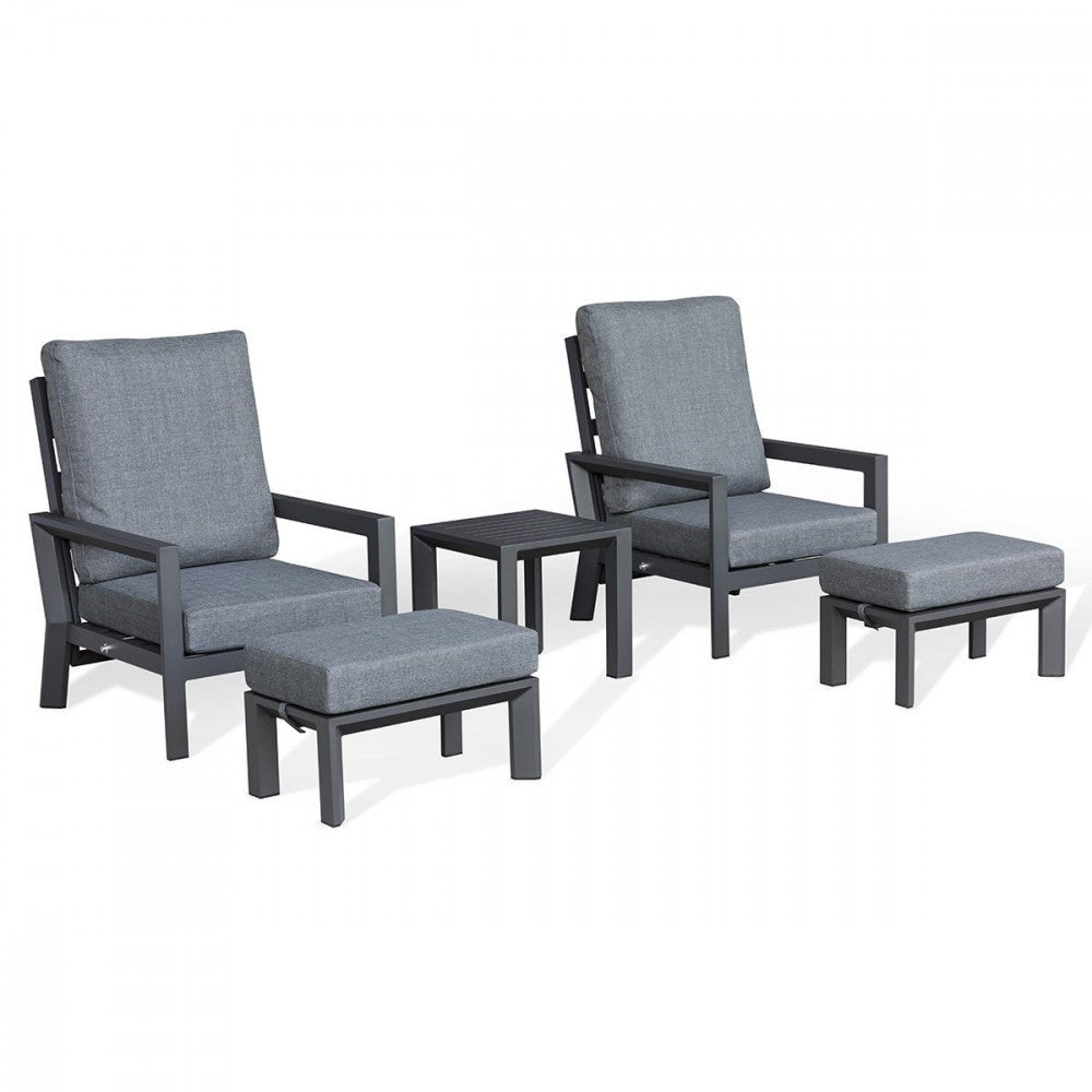 Maze - Manhattan 2 Seat Reclining Lounge Set - Modern Rattan