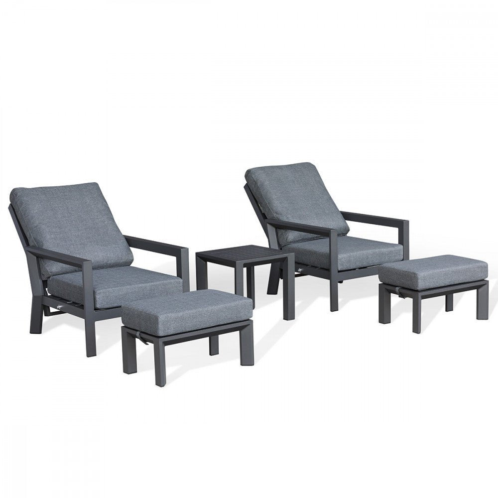 Maze - Manhattan 2 Seat Reclining Lounge Set - Modern Rattan