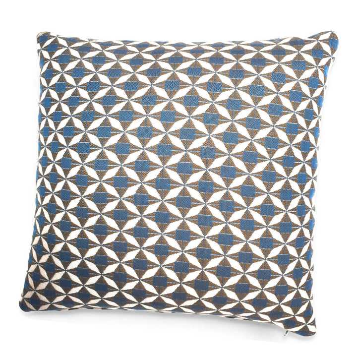 Pair of Mosaic Blue Scatter Sunbrella Cushion - Modern Rattan