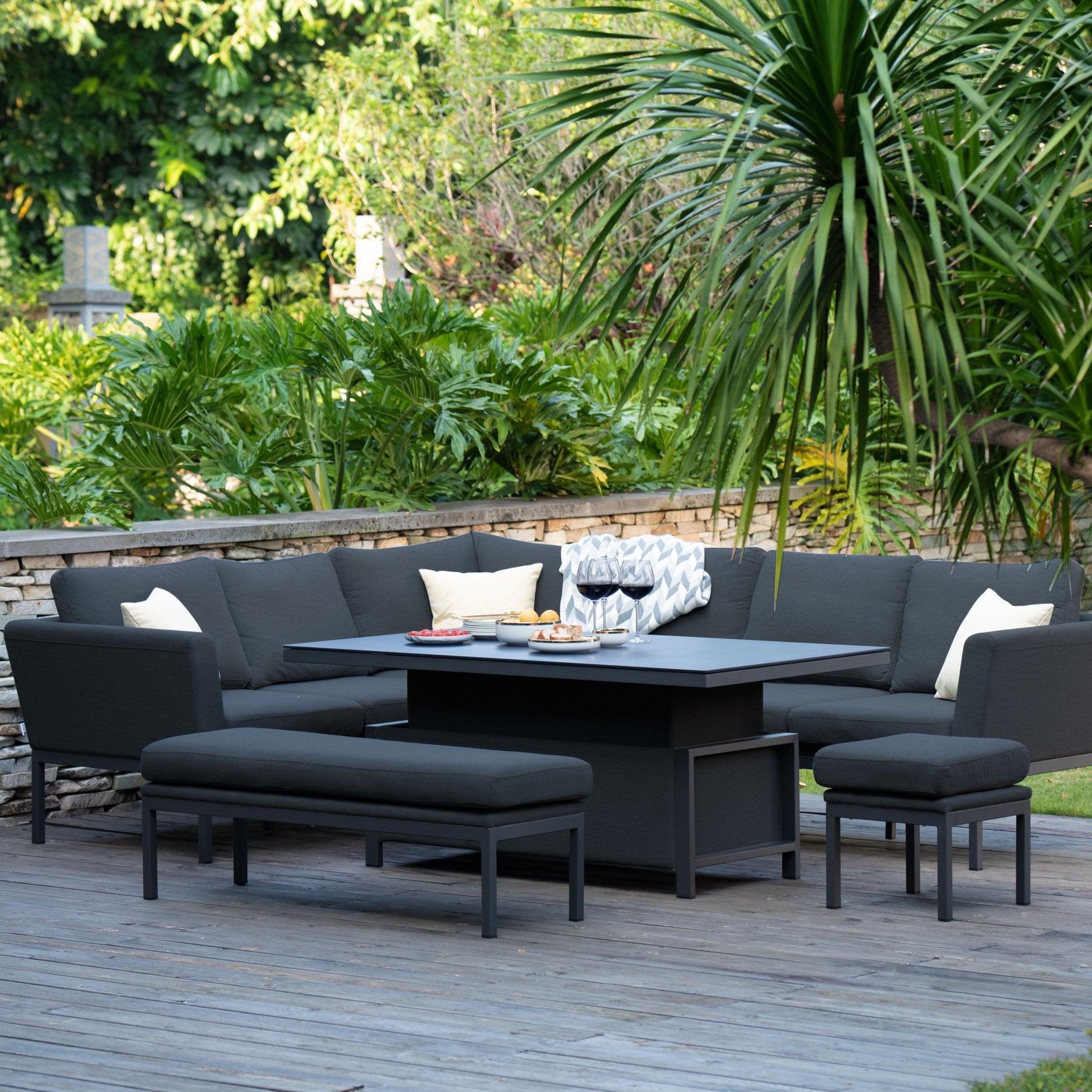 Rattan rise and online fall table