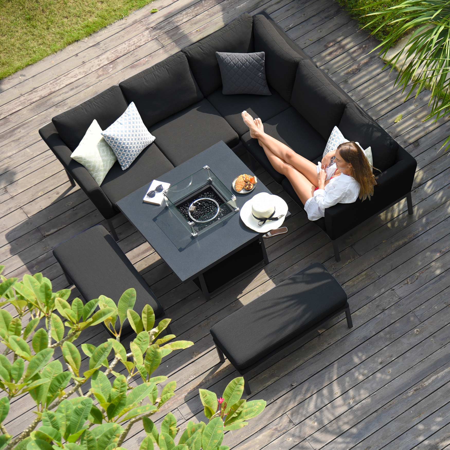 Maze rattan pulse corner dining set sale