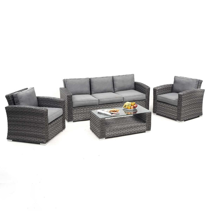 Victoria 3 Seat Sofa Set - Modern Rattan