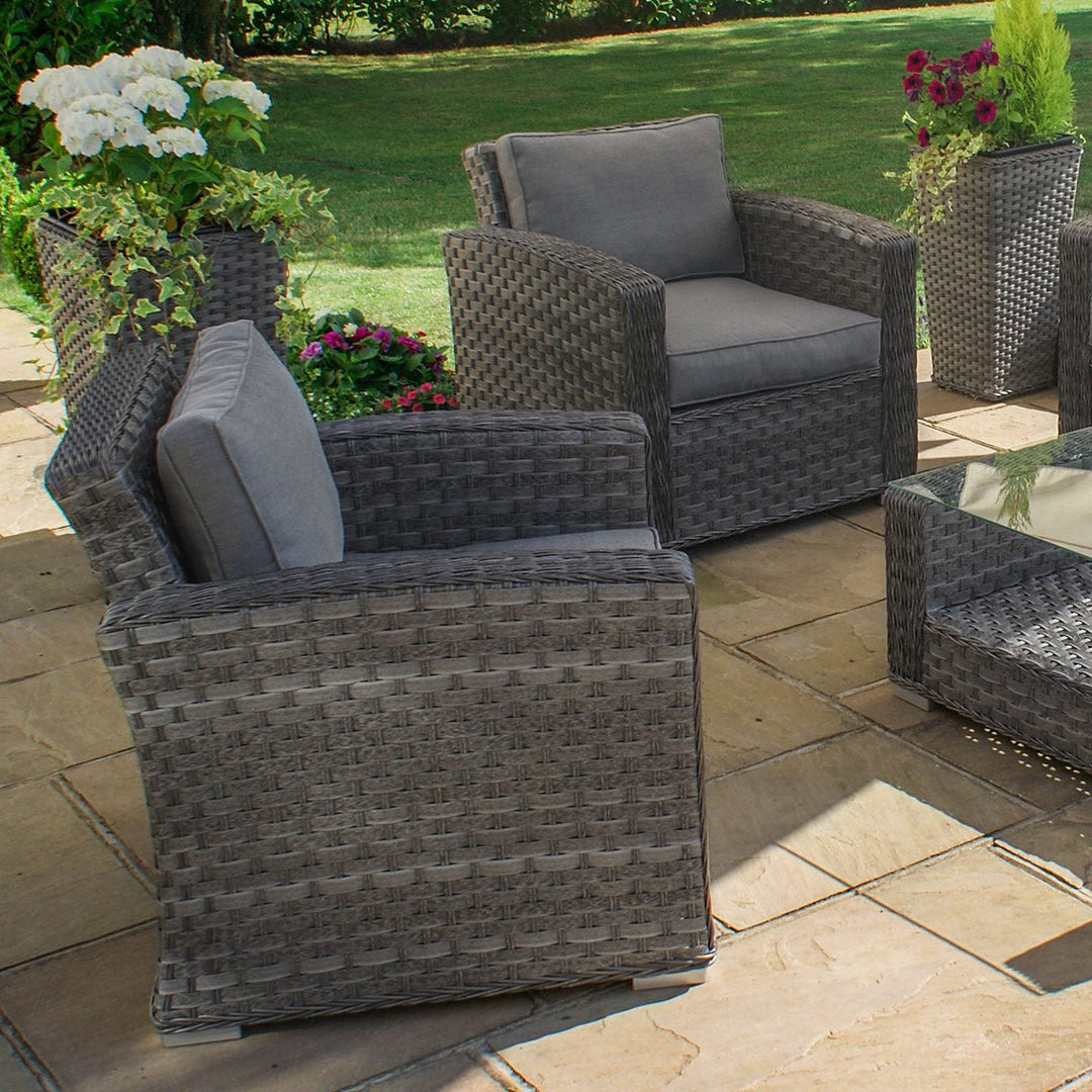 Victoria 3 Seat Sofa Set - Modern Rattan