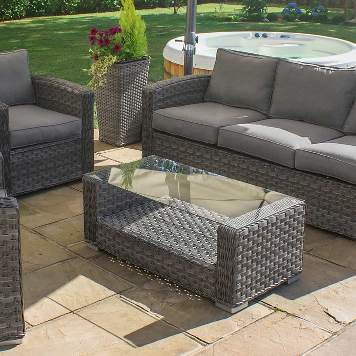 Victoria 3 Seat Sofa Set - Modern Rattan