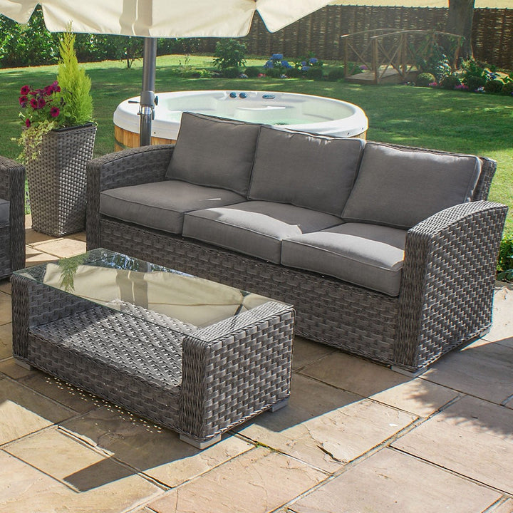 Victoria 3 Seat Sofa Set - Modern Rattan